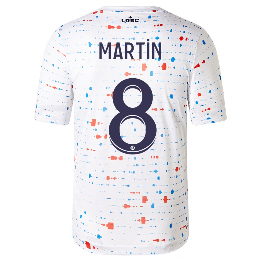 Niño Camiseta Jonas Martin #8 Blanco 2ª Equipación 2023/24 La Camisa Argentina