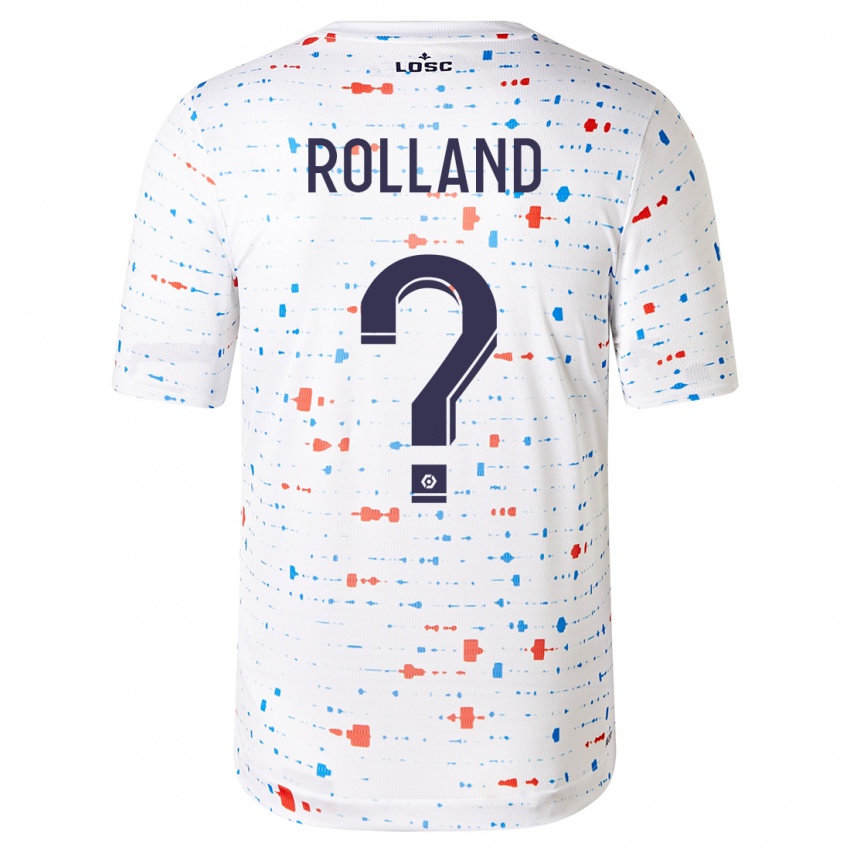 Niño Camiseta Baptiste Rolland #0 Blanco 2ª Equipación 2023/24 La Camisa Argentina