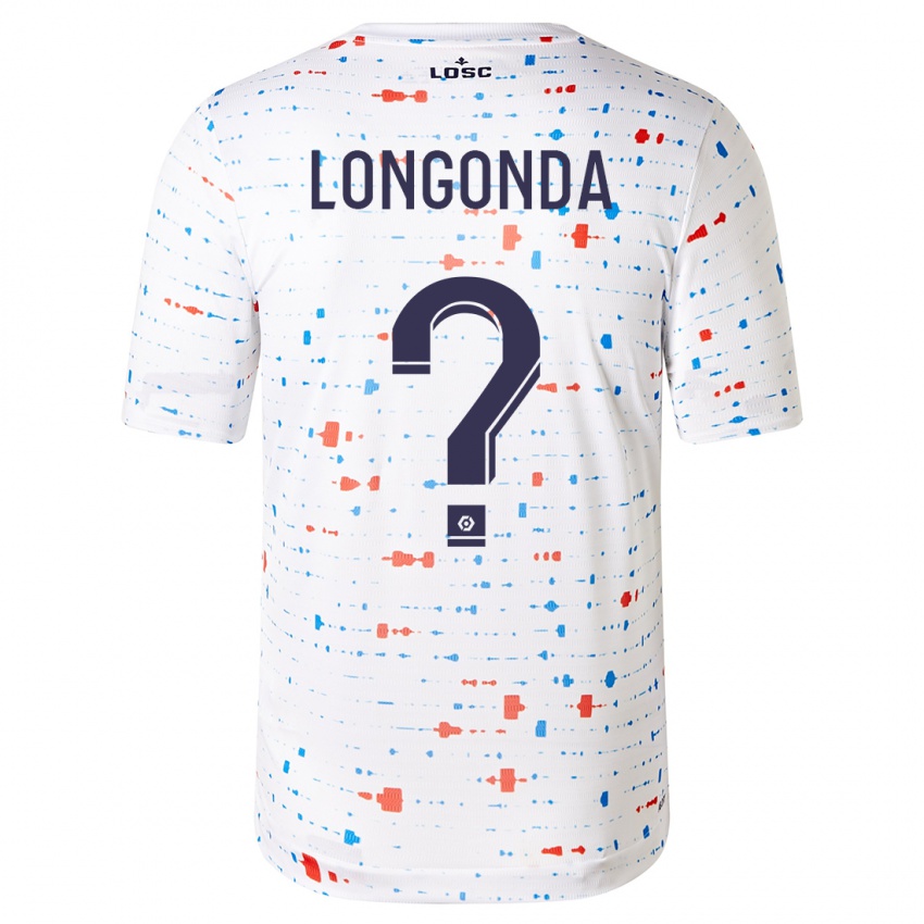 Niño Camiseta Jean-Pierre Longonda #0 Blanco 2ª Equipación 2023/24 La Camisa Argentina