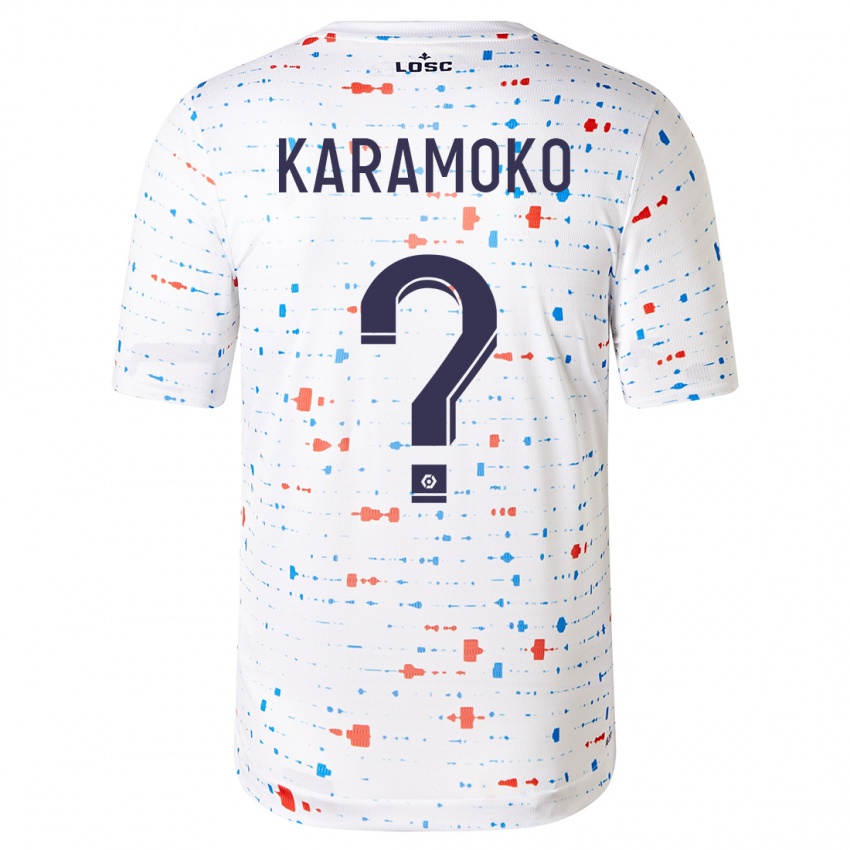 Niño Camiseta Ibrahim Karamoko #0 Blanco 2ª Equipación 2023/24 La Camisa Argentina