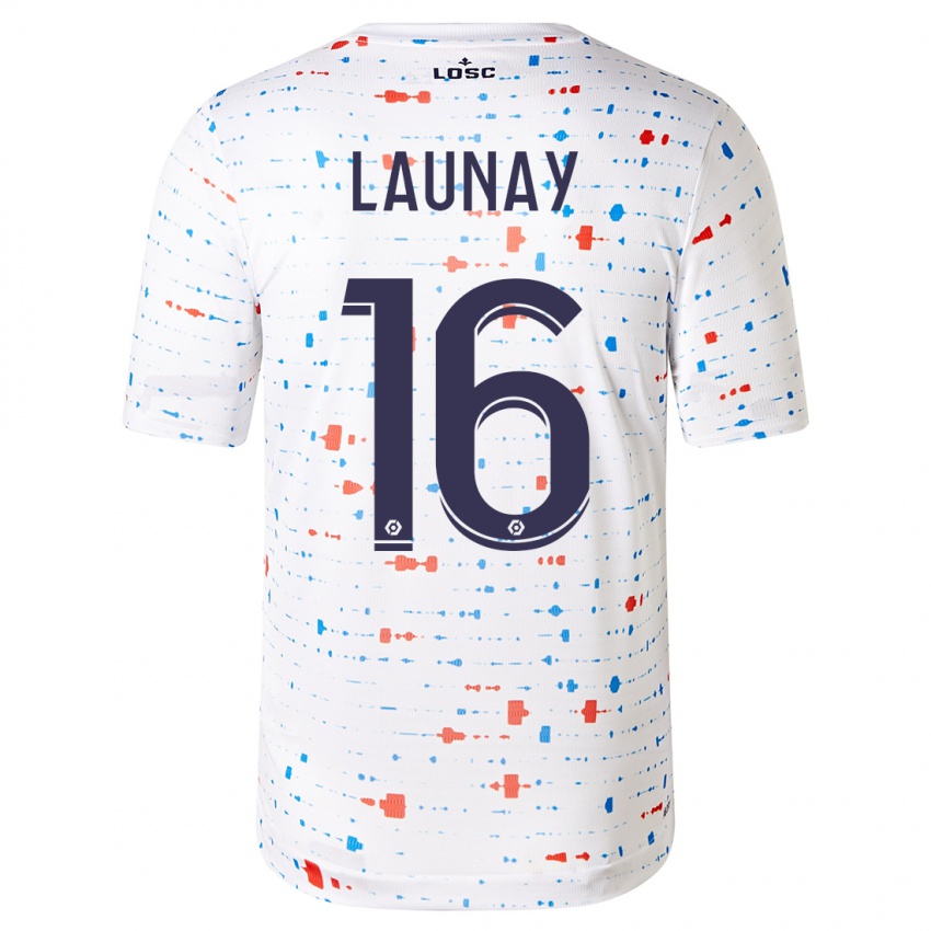 Niño Camiseta Elisa Launay #16 Blanco 2ª Equipación 2023/24 La Camisa Argentina