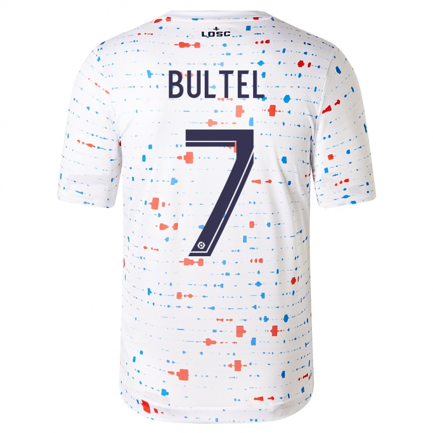 Niño Camiseta Ludivine Bultel #7 Blanco 2ª Equipación 2023/24 La Camisa Argentina