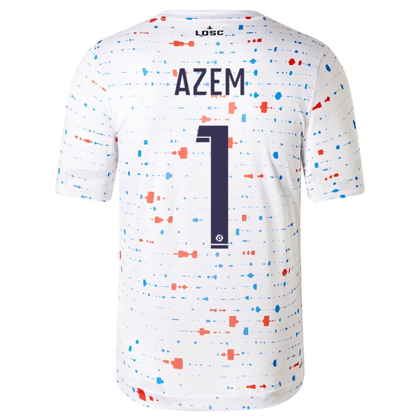 Niño Camiseta Floriane Azem #1 Blanco 2ª Equipación 2023/24 La Camisa Argentina