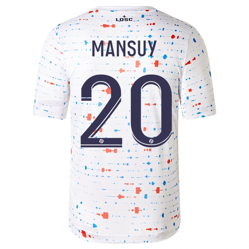 Niño Camiseta Heloise Mansuy #20 Blanco 2ª Equipación 2023/24 La Camisa Argentina