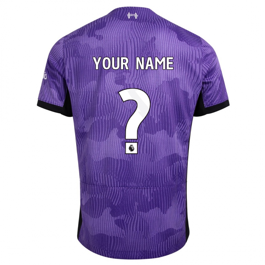 Niño Camiseta Su Nombre #0 Púrpura Equipación Tercera 2023/24 La Camisa Argentina