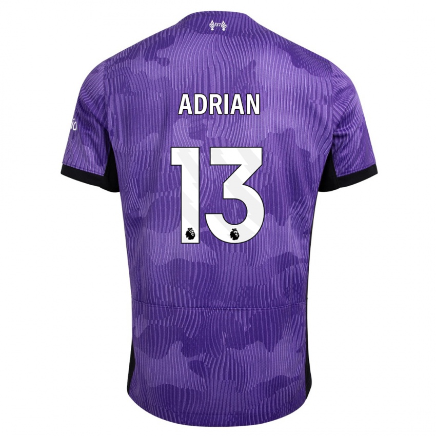 Niño Camiseta Adrian #13 Púrpura Equipación Tercera 2023/24 La Camisa Argentina