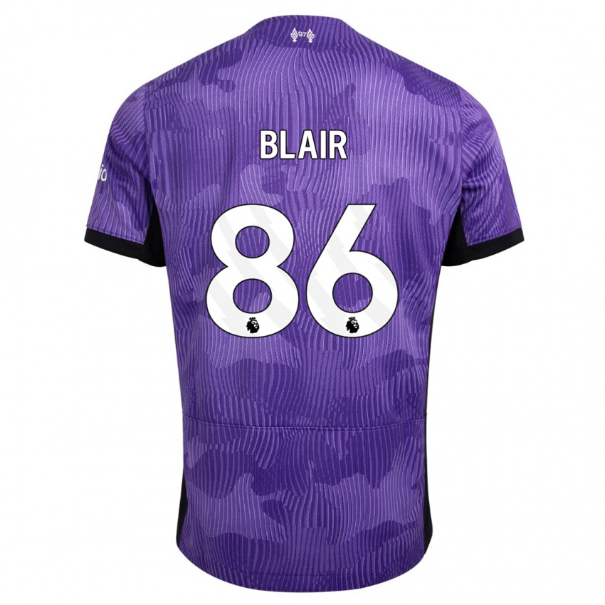 Niño Camiseta Harvey Blair #86 Púrpura Equipación Tercera 2023/24 La Camisa Argentina