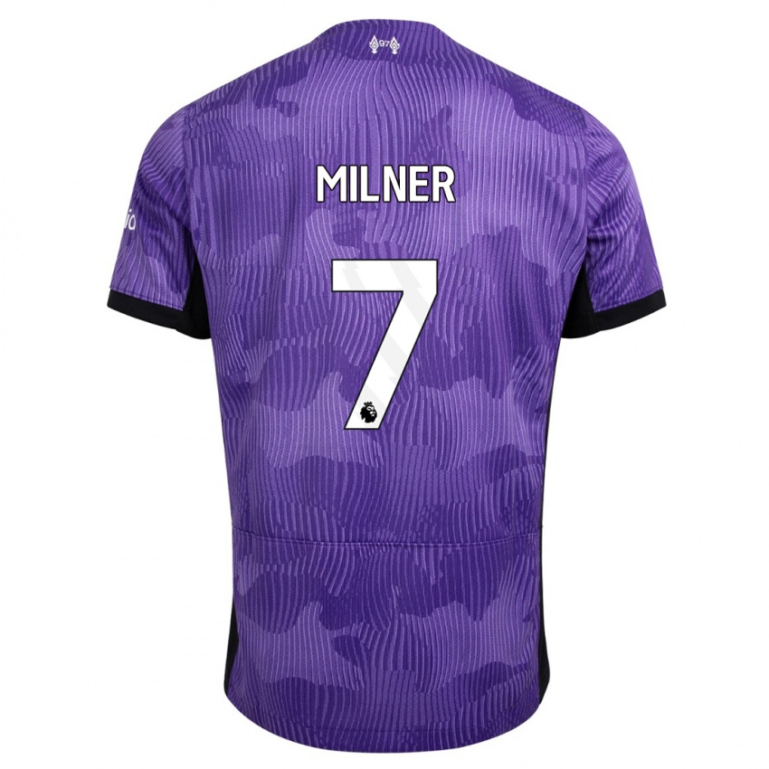 Niño Camiseta James Milner #7 Púrpura Equipación Tercera 2023/24 La Camisa Argentina