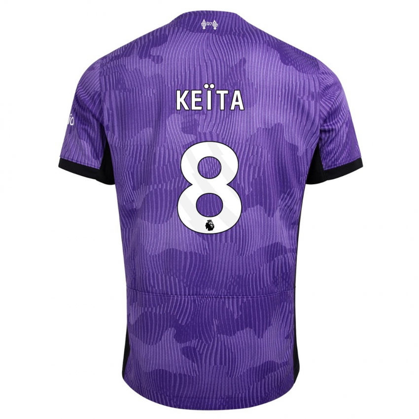 Niño Camiseta Naby Keïta #8 Púrpura Equipación Tercera 2023/24 La Camisa Argentina