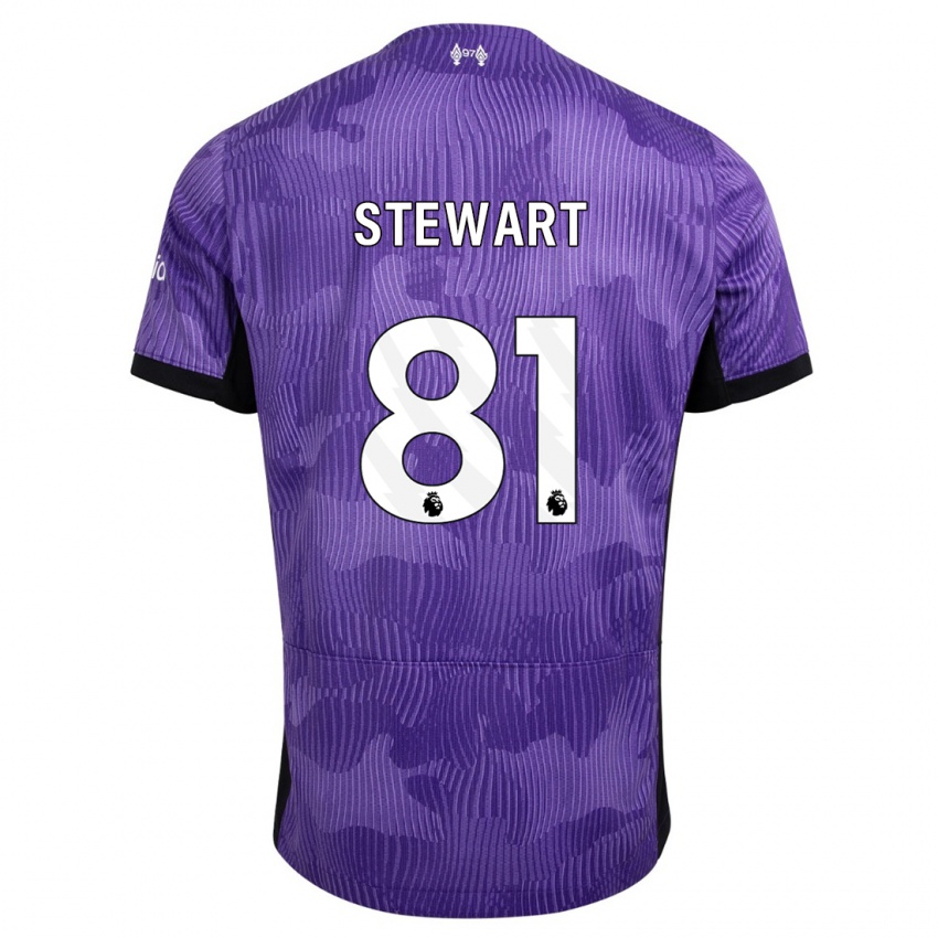 Niño Camiseta Layton Stewart #81 Púrpura Equipación Tercera 2023/24 La Camisa Argentina