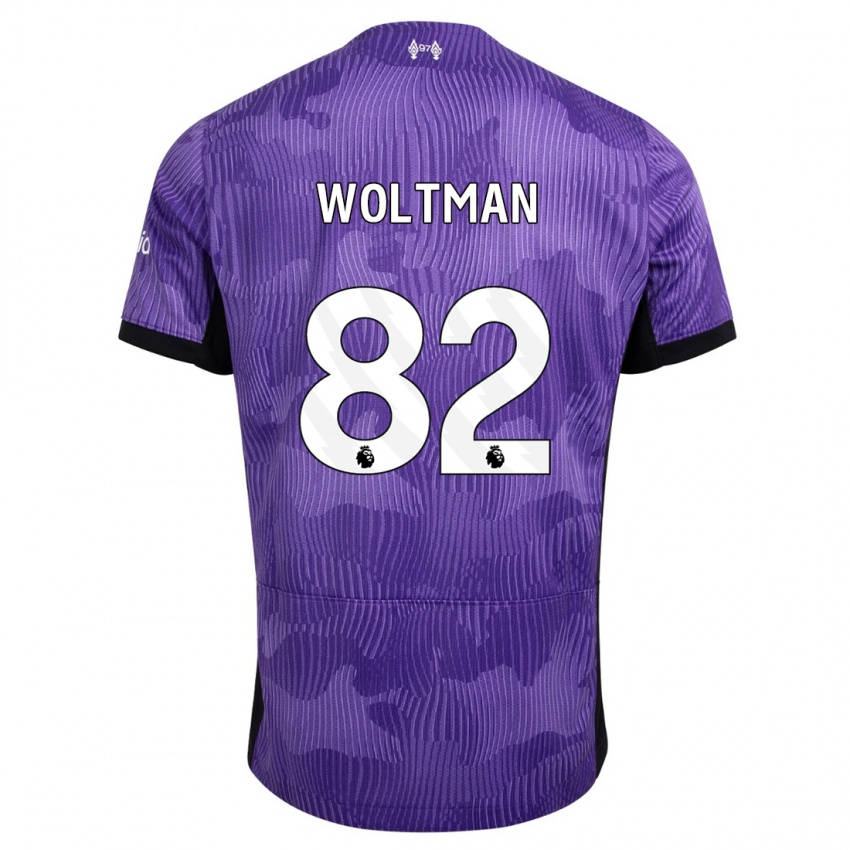 Niño Camiseta Max Woltman #82 Púrpura Equipación Tercera 2023/24 La Camisa Argentina