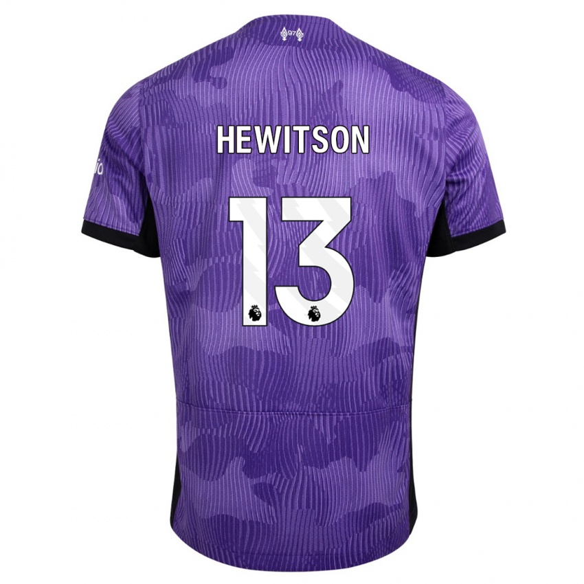 Niño Camiseta Luke Hewitson #13 Púrpura Equipación Tercera 2023/24 La Camisa Argentina