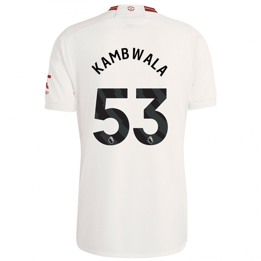 Niño Camiseta Willy Kambwala #53 Blanco Equipación Tercera 2023/24 La Camisa Argentina