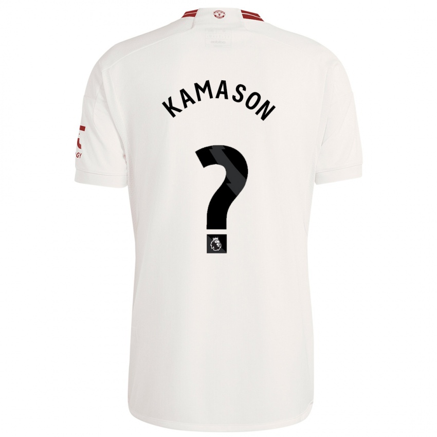Niño Camiseta Jaydan Kamason #0 Blanco Equipación Tercera 2023/24 La Camisa Argentina