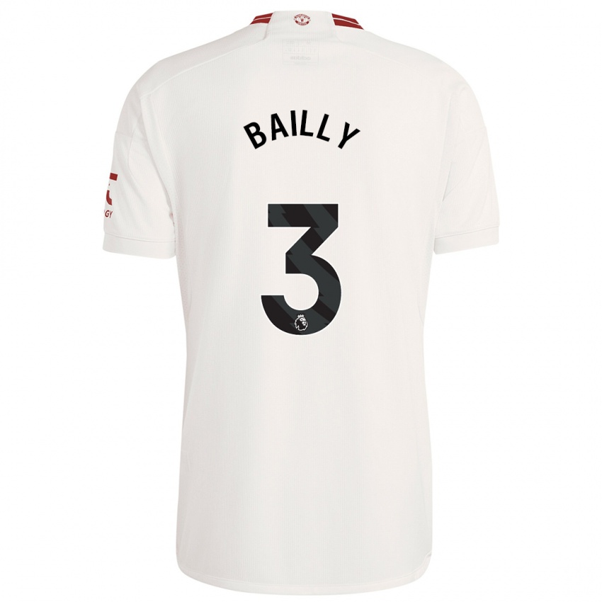 Niño Camiseta Eric Bailly #3 Blanco Equipación Tercera 2023/24 La Camisa Argentina