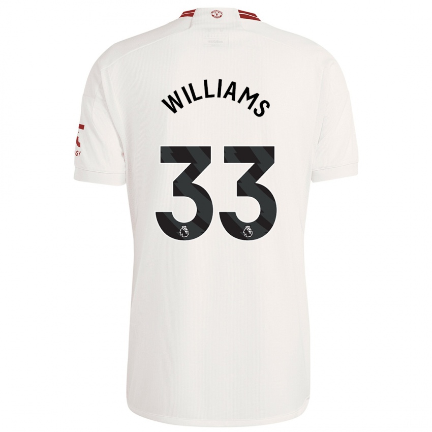 Niño Camiseta Brandon Williams #33 Blanco Equipación Tercera 2023/24 La Camisa Argentina