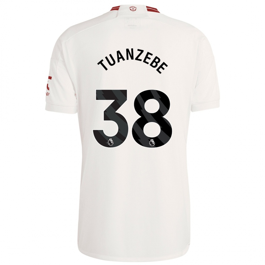 Niño Camiseta Axel Tuanzebe #38 Blanco Equipación Tercera 2023/24 La Camisa Argentina