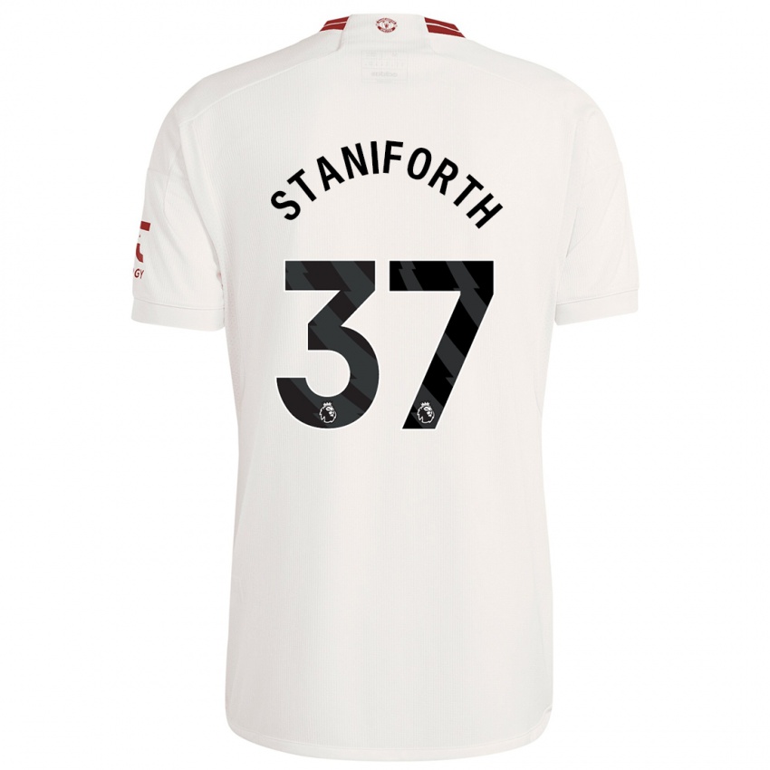 Niño Camiseta Lucy Staniforth #37 Blanco Equipación Tercera 2023/24 La Camisa Argentina