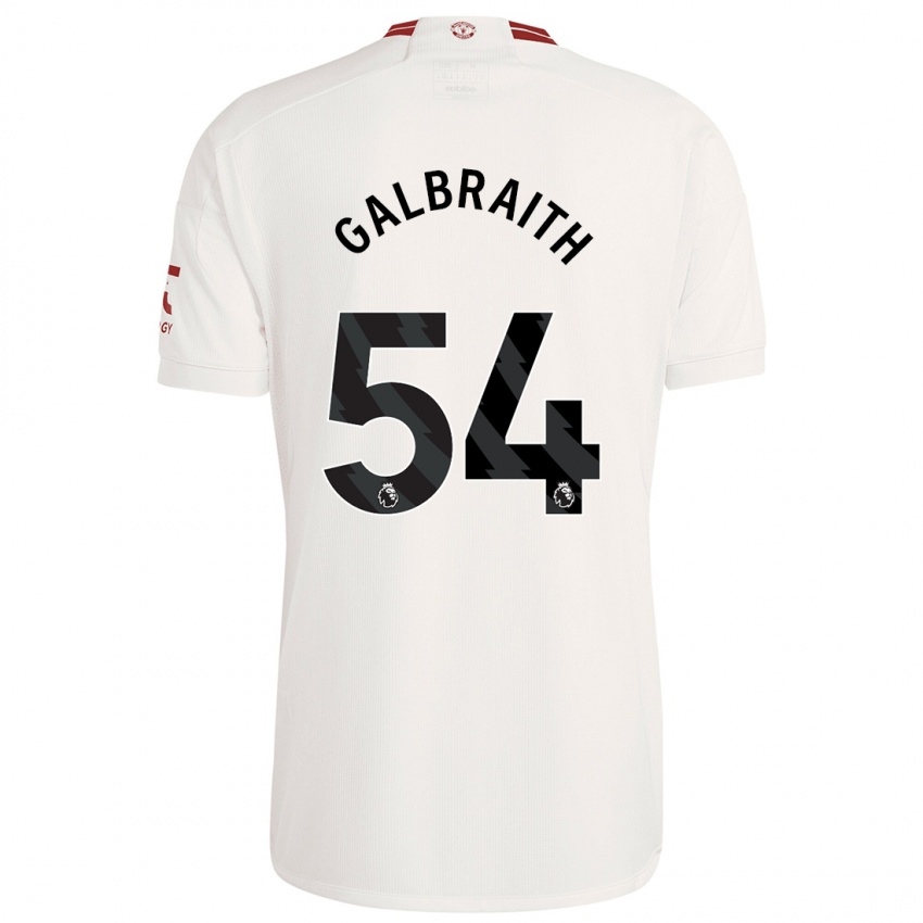 Niño Camiseta Ethan Galbraith #54 Blanco Equipación Tercera 2023/24 La Camisa Argentina