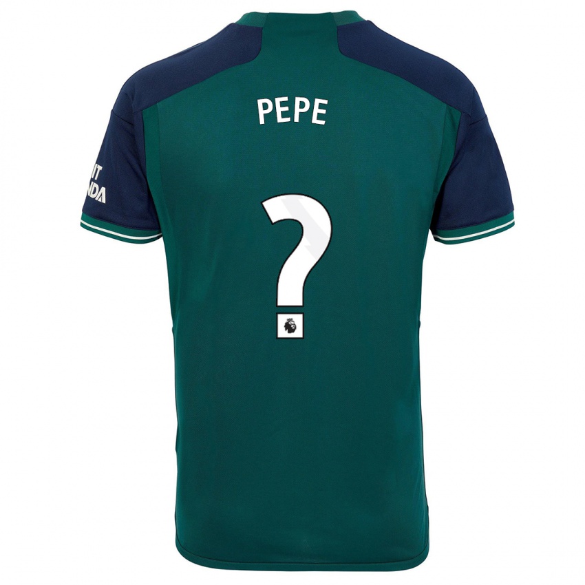 Niño Camiseta Nicolas Pepe #0 Verde Equipación Tercera 2023/24 La Camisa Argentina