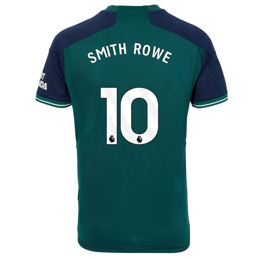 Niño Camiseta Emile Smith Rowe #10 Verde Equipación Tercera 2023/24 La Camisa Argentina