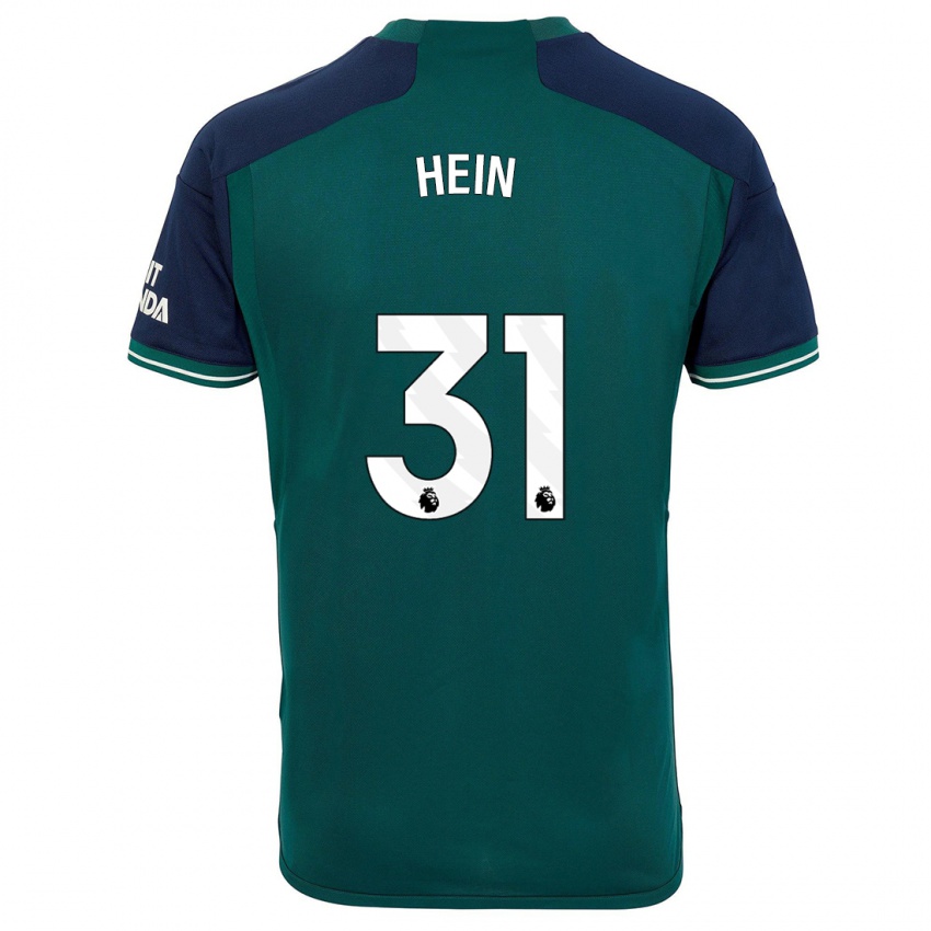 Niño Camiseta Karl Hein #31 Verde Equipación Tercera 2023/24 La Camisa Argentina