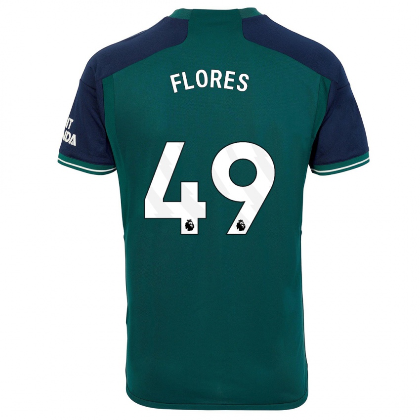 Niño Camiseta Marcelo Flores #49 Verde Equipación Tercera 2023/24 La Camisa Argentina