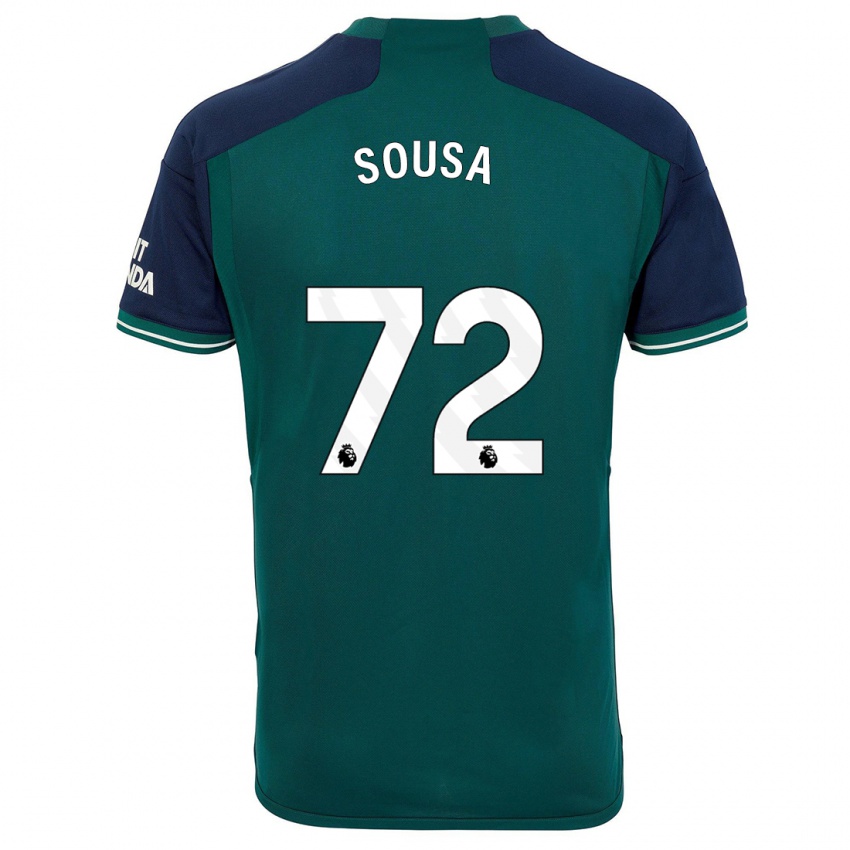 Niño Camiseta Lino Sousa #72 Verde Equipación Tercera 2023/24 La Camisa Argentina