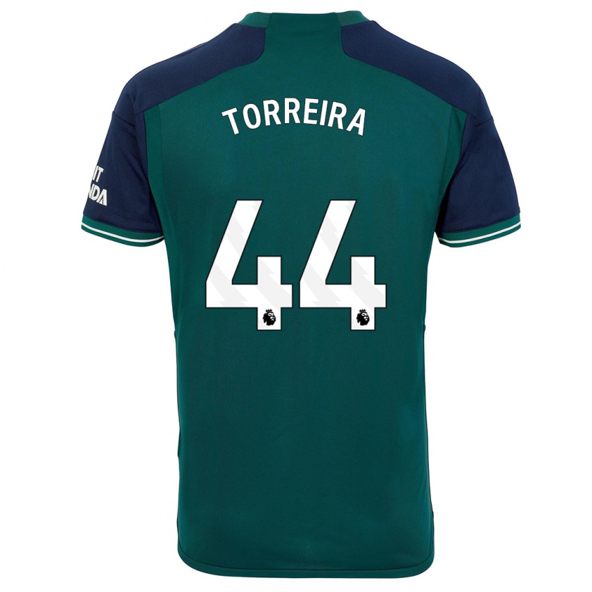 Niño Camiseta Lucas Torreira #44 Verde Equipación Tercera 2023/24 La Camisa Argentina