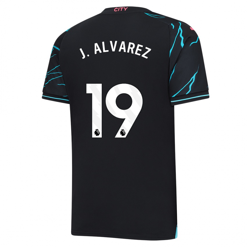 Niño Camiseta Julian Alvarez #19 Azul Oscuro Equipación Tercera 2023/24 La Camisa Argentina