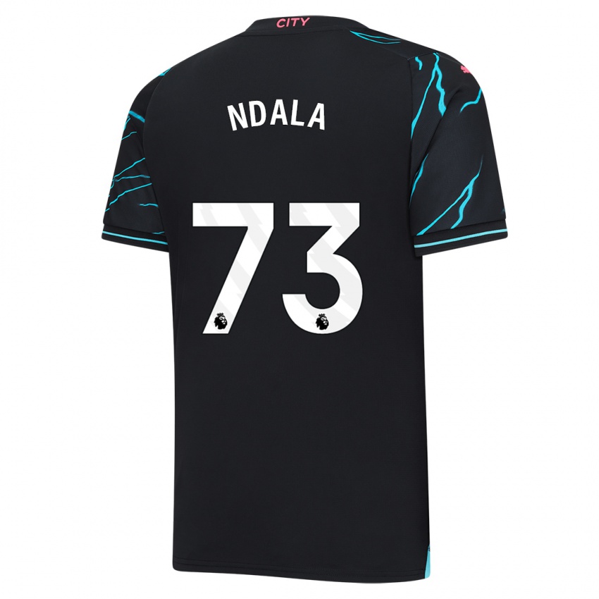 Niño Camiseta Joel Ndala #73 Azul Oscuro Equipación Tercera 2023/24 La Camisa Argentina