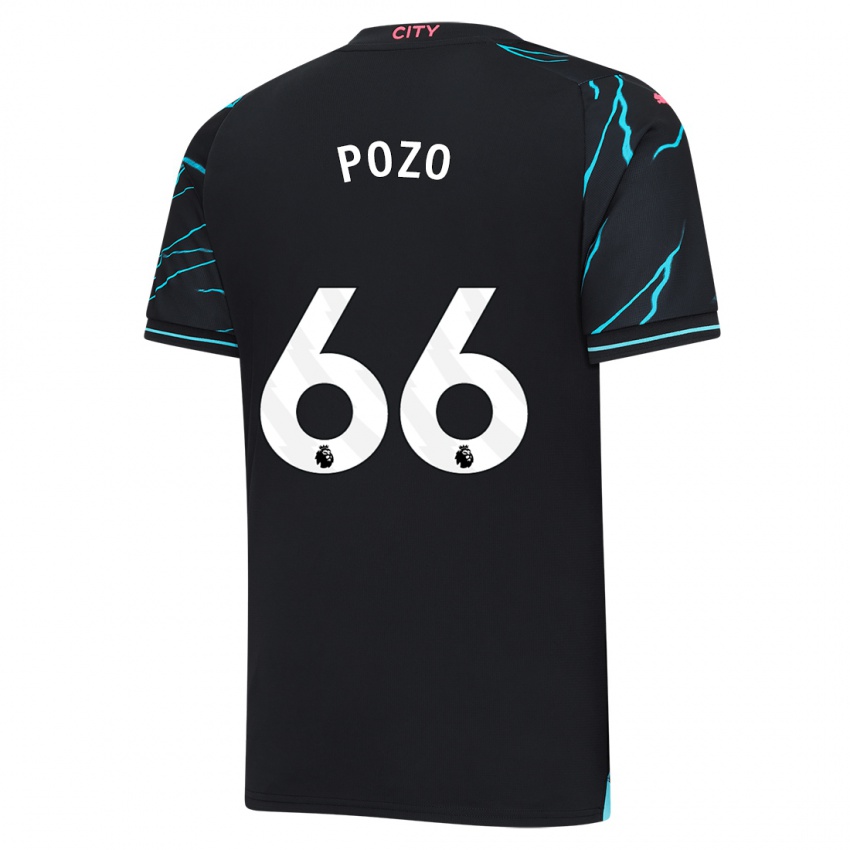Niño Camiseta Iker Pozo #66 Azul Oscuro Equipación Tercera 2023/24 La Camisa Argentina