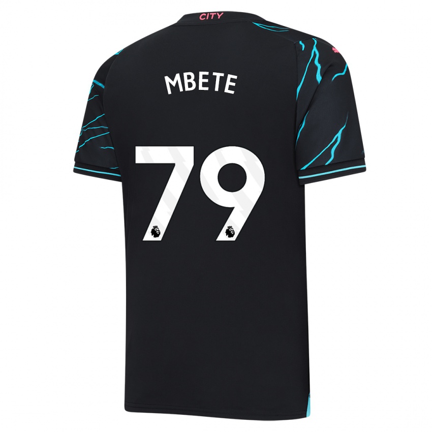 Niño Camiseta Luke Mbete #79 Azul Oscuro Equipación Tercera 2023/24 La Camisa Argentina