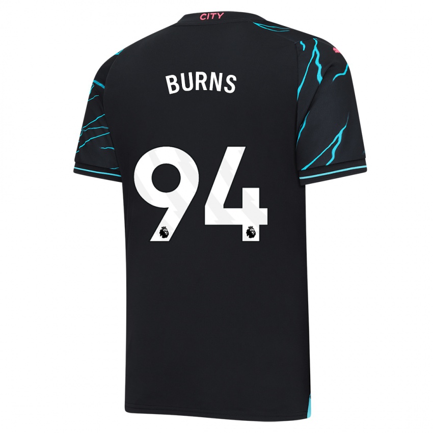 Niño Camiseta Finley Burns #94 Azul Oscuro Equipación Tercera 2023/24 La Camisa Argentina