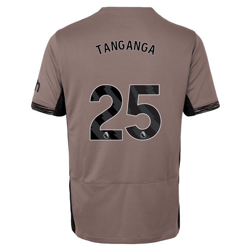 Niño Camiseta Japhet Tanganga #25 Beige Obscuro Equipación Tercera 2023/24 La Camisa Argentina