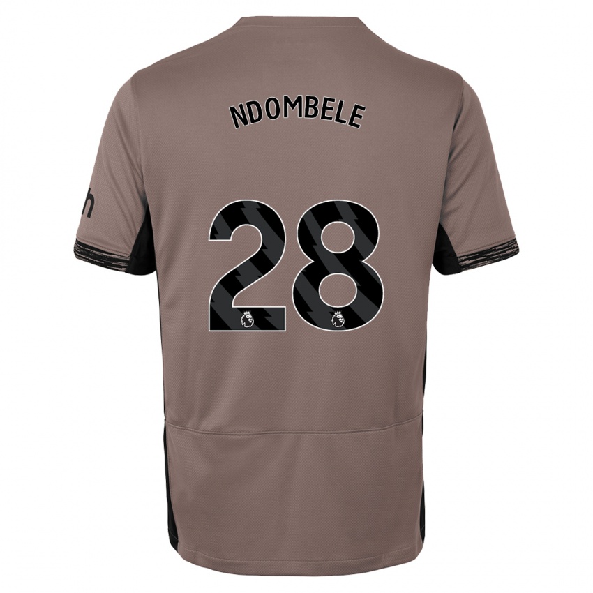 Niño Camiseta Tanguy Ndombele #28 Beige Obscuro Equipación Tercera 2023/24 La Camisa Argentina