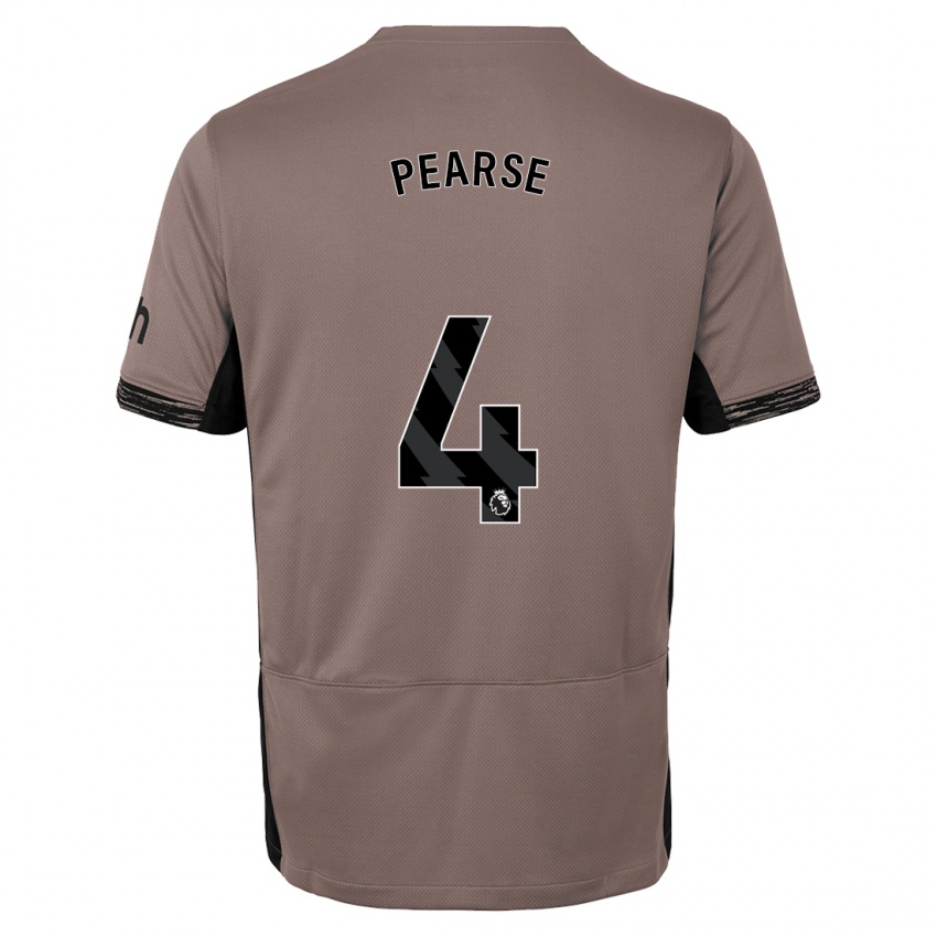 Niño Camiseta Gracie Pearse #4 Beige Obscuro Equipación Tercera 2023/24 La Camisa Argentina