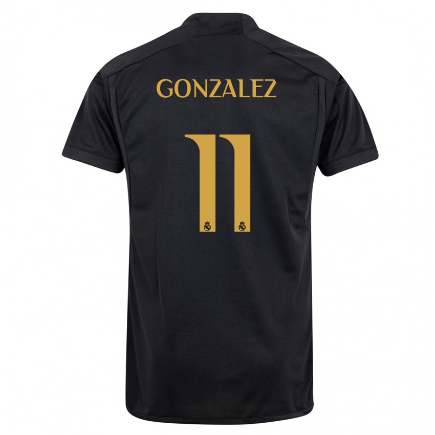 Niño Camiseta Peter Gonzalez #11 Negro Equipación Tercera 2023/24 La Camisa Argentina