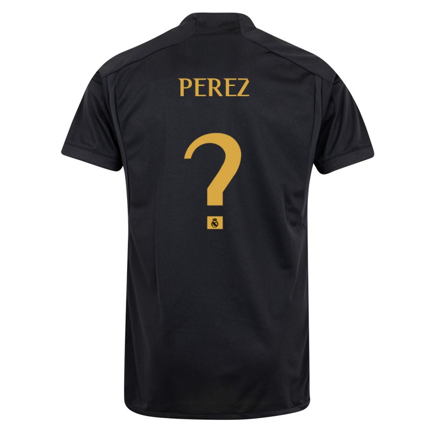 Niño Camiseta Bruno Perez #0 Negro Equipación Tercera 2023/24 La Camisa Argentina