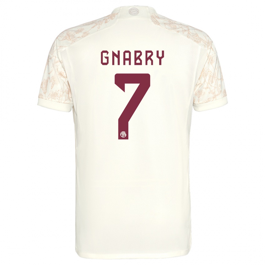 Niño Camiseta Serge Gnabry #7 Blanquecino Equipación Tercera 2023/24 La Camisa Argentina