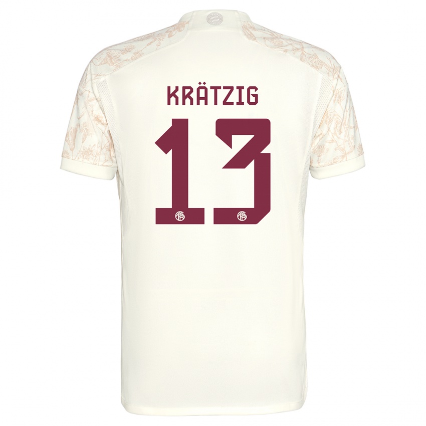 Niño Camiseta Frans Krätzig #13 Blanquecino Equipación Tercera 2023/24 La Camisa Argentina