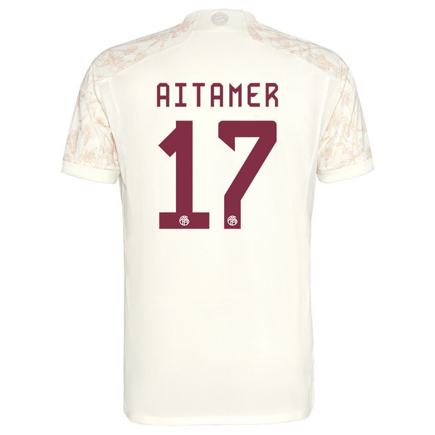 Niño Camiseta Younes Aitamer #17 Blanquecino Equipación Tercera 2023/24 La Camisa Argentina