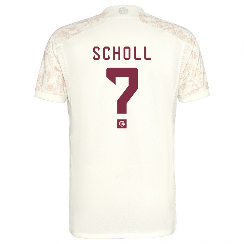 Niño Camiseta Paul Scholl #0 Blanquecino Equipación Tercera 2023/24 La Camisa Argentina