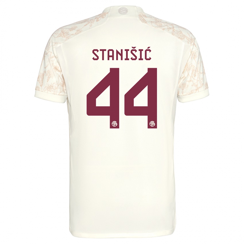 Niño Camiseta Josip Stanisic #44 Blanquecino Equipación Tercera 2023/24 La Camisa Argentina