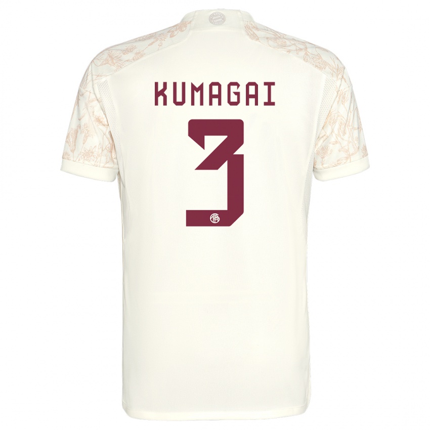 Niño Camiseta Saki Kumagai #3 Blanquecino Equipación Tercera 2023/24 La Camisa Argentina