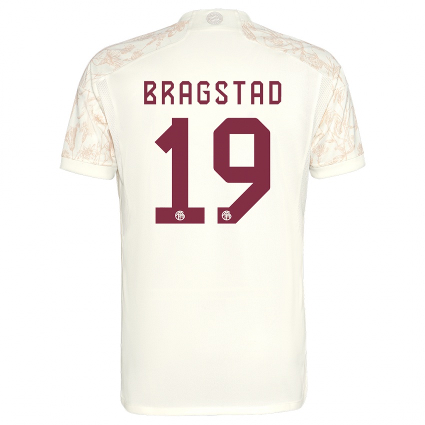 Niño Camiseta Emilie Bragstad #19 Blanquecino Equipación Tercera 2023/24 La Camisa Argentina