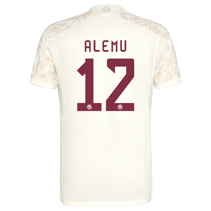 Niño Camiseta Liul Alemu #12 Blanquecino Equipación Tercera 2023/24 La Camisa Argentina