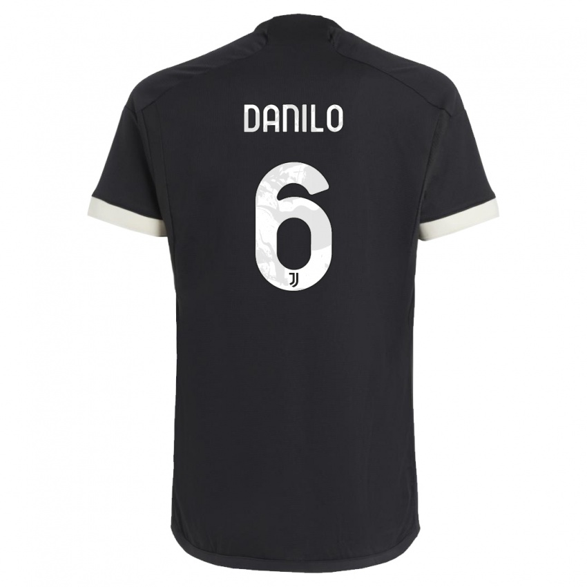 Niño Camiseta Danilo #6 Negro Equipación Tercera 2023/24 La Camisa Argentina