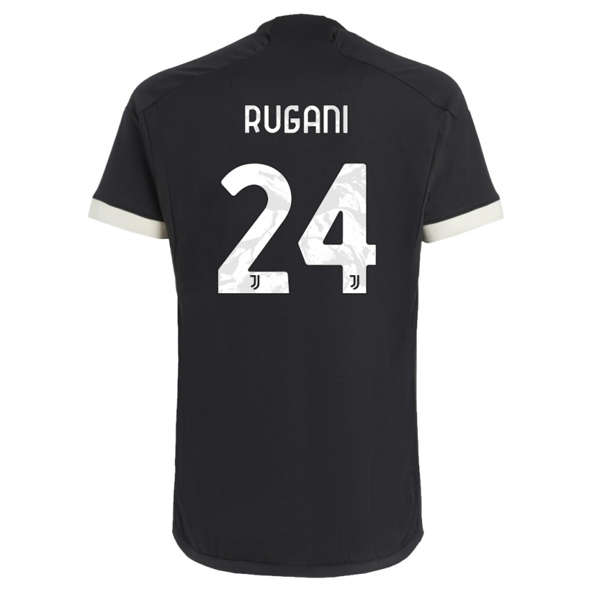 Niño Camiseta Daniele Rugani #24 Negro Equipación Tercera 2023/24 La Camisa Argentina