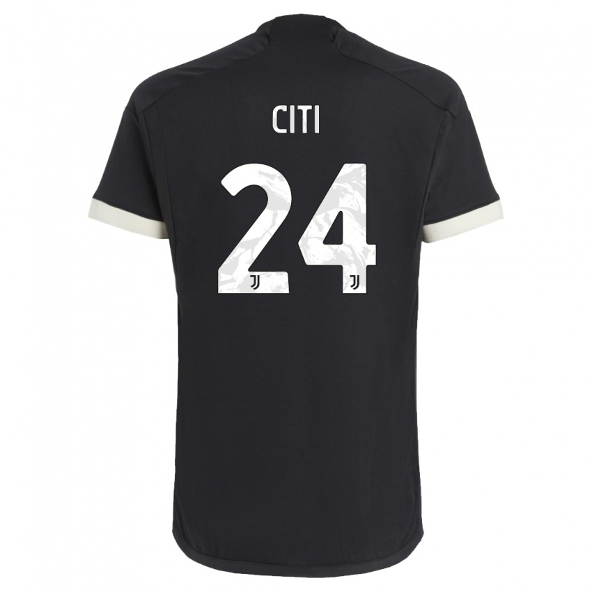 Niño Camiseta Alessandro Citi #24 Negro Equipación Tercera 2023/24 La Camisa Argentina